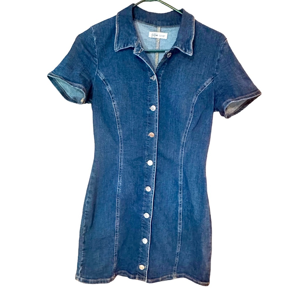 Zara Authentic Denim by T R F - stretch denim dress- small